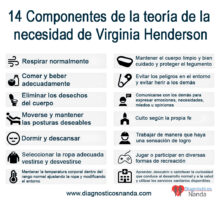 14 Componentes teoría de la necesidad de Virginia Henderson